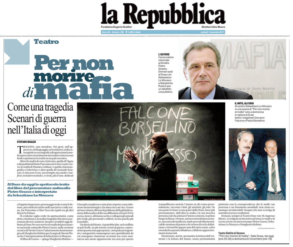 1 novembre 2011 - La Repubblica ed. Genova